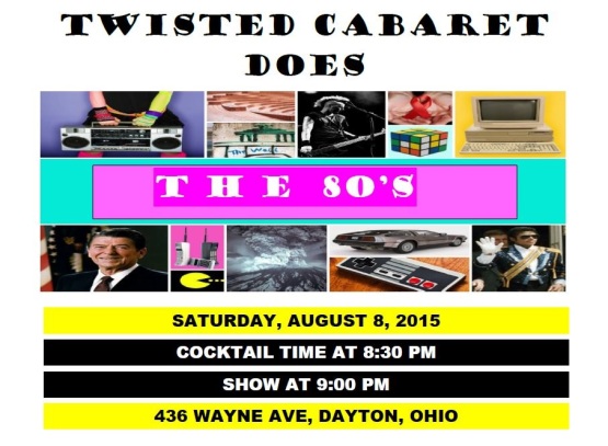Twisted Cabaret Does the '80s - Flyer Snapshot